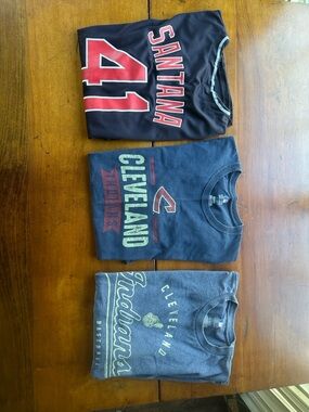Cleveland Indians Black & Red shirts